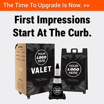 Custom Valet Entryscaping with Your Logo | SD2K Valet