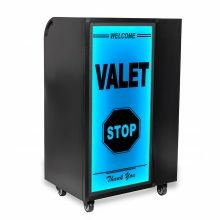 Elite Valet Podium RGB LED Light Power Station 150 Hooks-0