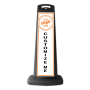 Black Vertical Sign Panel w/Custom Artwork