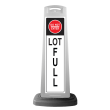 White Vertical Sign - Lot Full Message