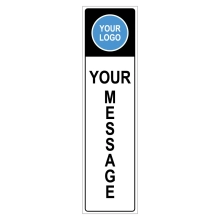 Custom Artwork Vinyl Application for Vertical Sign Panels