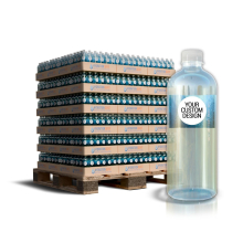 Premium Custom Branded 16.9 oz Smooth Cylinder Water Bottles Pallet - Add Your Logo