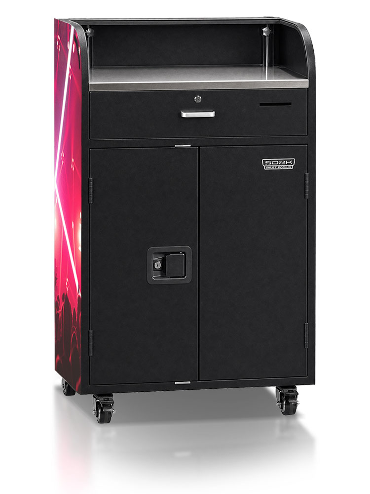 Ambiance Series Elite Valet Podium - Miami Lights Edition